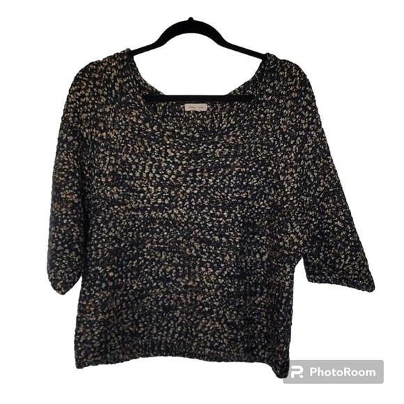 silence+noise Metallic Cropped Sweater, L - Picture 1 of 6